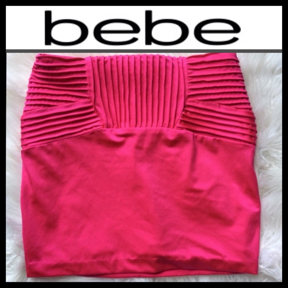 BEBE Addiction Barbie Pink Bodycon Skirt